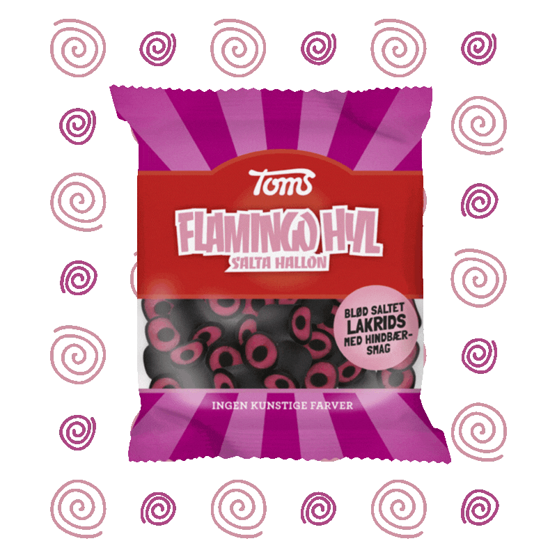 Flamingo Hyl Salta Hallon (Raspberry Licorice Bits) - 2.82 oz.