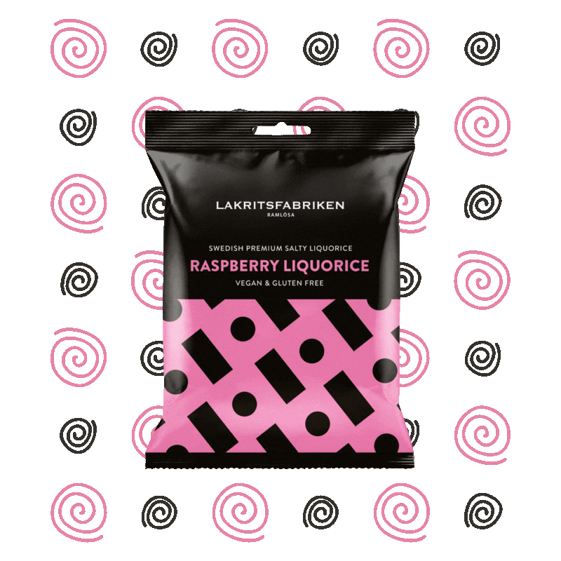 Ramlösa Premium Salted Licorice, Raspberry - 3.53 oz.