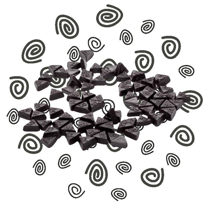 Dutch Licorice, Double Salt Triangles