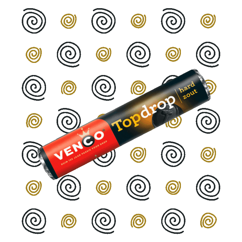 Dutch Licorice, Topdrop (Hard/Salty) - 4 Rolls 6.63 oz.