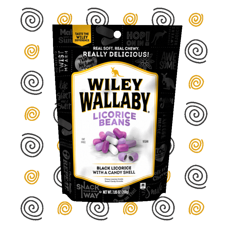 Wiley Wallaby®, Licorice Beans - 10 oz.